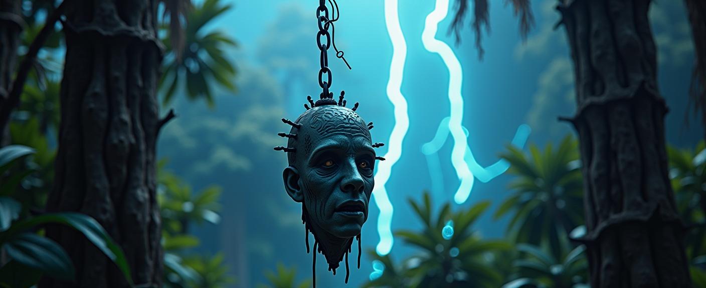 Hellraiser universe, photograph, concept art, Full length frame of a lower class Quaint Dominican Pendulum