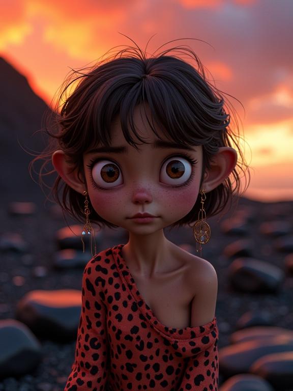 Pixar universe, photograph, masterpiece, full shot of a Harsh Nervous How will I know if he really loves me