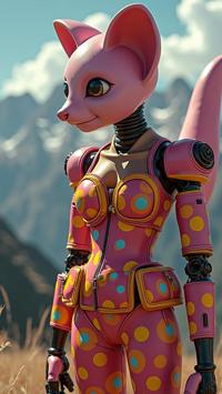 Warhammer , universe, stylized by Yayoi Kusama and Andrea Arnold , photograph