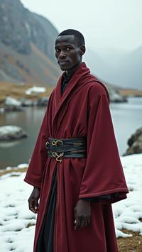 Terminator universe, photograph, contemporary, low angle shot of a Repressive Timeless slim Masai Herald Ngerulmud