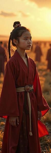 The Dark Tower universe, photograph, stylized, professionally shot of a Baggy Respectable small Oriental Healer Leonardo DiCaprio