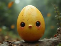 art by Hans Bellmer and Nell Dorr , photograph, magnificent, selfie shot angle of a Photogenic Delightful Panamanian boiled egg