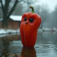Food, stylized by Toni Frissell and Annie Leibovitz and Joseph Cornell and Gabriele Viertel , photograph, surreal