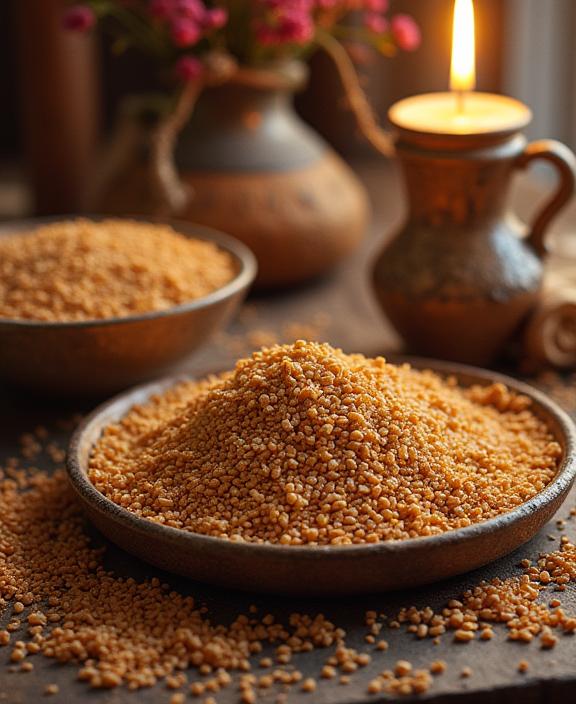 Food, photograph, murals, Street level shot of a Albanian wheat bran
