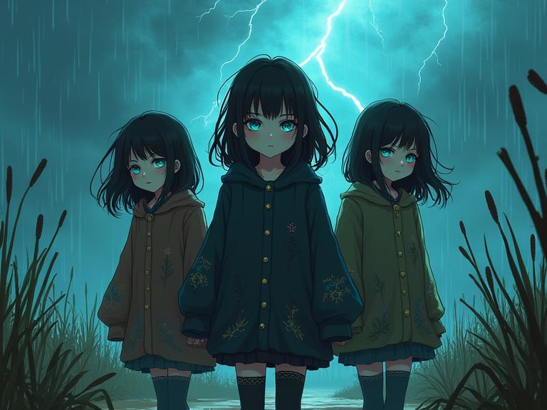 mundane anime D anime, dark anime sci fi art, fantasy anime concept art, lush reeds and roots
