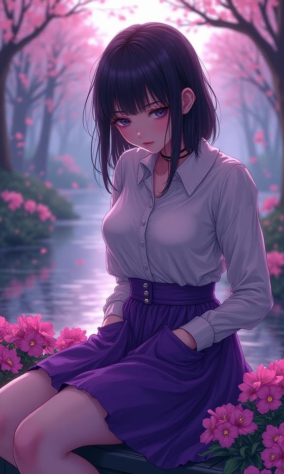 fantasy anime lineart, superb anime official wallpaper, detailed anime logo, behance