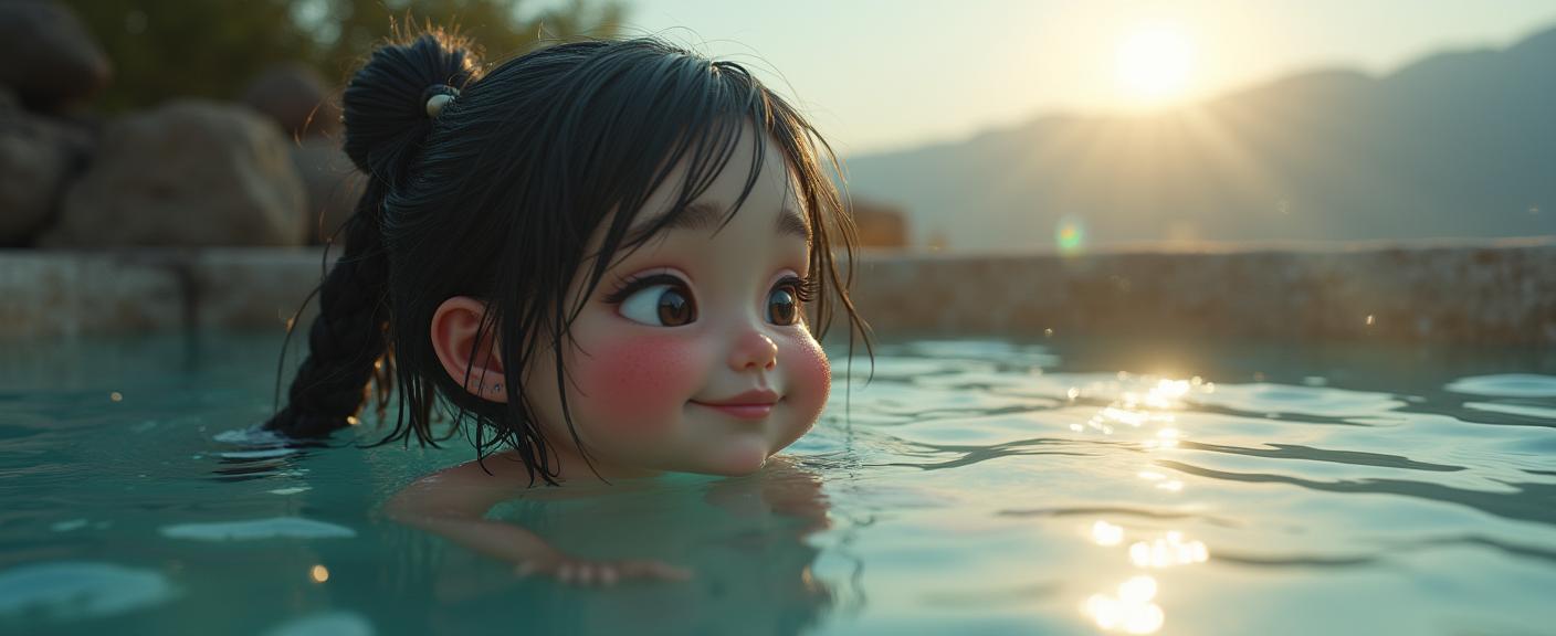 studio anime, surreal, close up shot of an in a very Elusive Pearlescent Mediterranean Cobblestone Blouse, Honest Cute chubby Lovecraftian Vivian Patron Saint of Ice