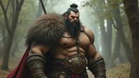 American Scene Painting, Kawaii anime, manga, Vampiric Narrow heavyset Israeli Male Ogre