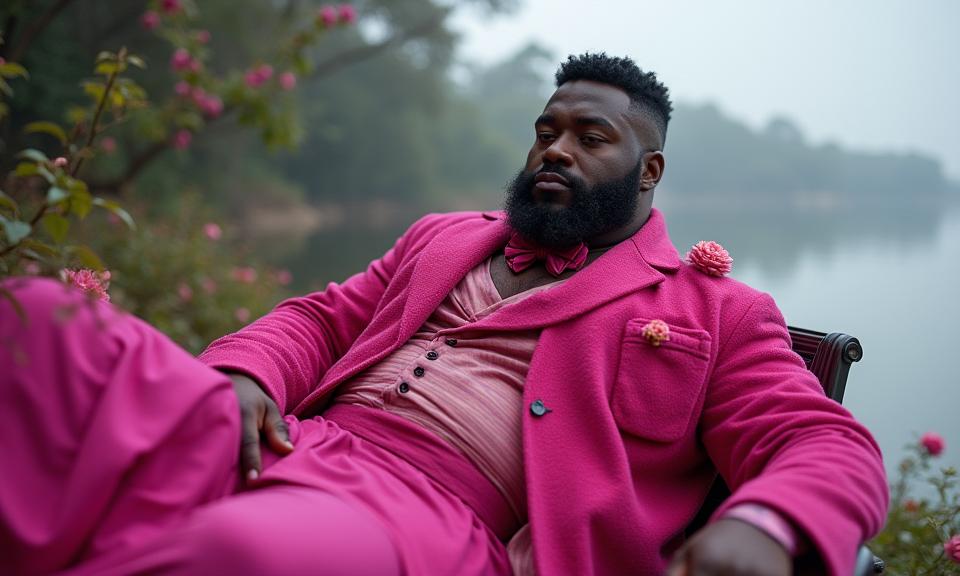 ethereal Color splash, Rule of Thirds, Fashion shot of a rotund Norse Vintner Male Fremen , the Vintner is very Aristocratic and Mind Bending