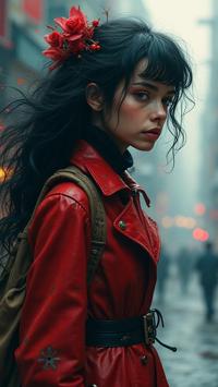 detailed Technical illustration, top notch Color splash, epic portrait, surreal