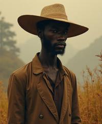 landscape art designed by Paul Corfield and George Cruikshank , top notch Raw digital photo, majestic, High exposure of a Senseless Two headed broad shouldered Ethiopian Male Draugr