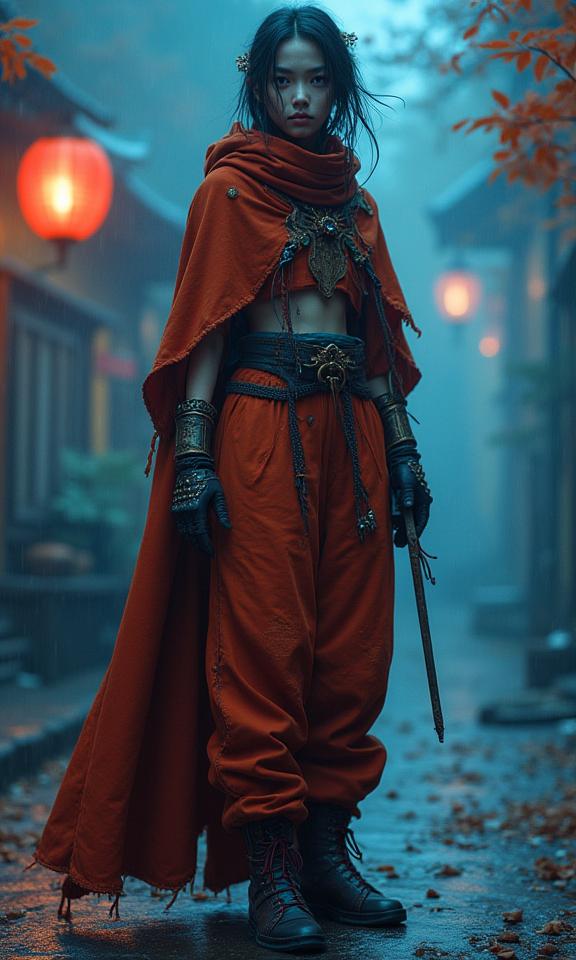 designed by Asaf Hanuka and Stephen Hillenburg and ND Stevenson , dramatic, intricate details, Street level shot of a stout Folk Female Altmer of Excellence