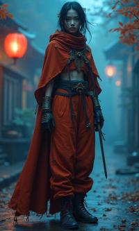 designed by Asaf Hanuka and Stephen Hillenburg and ND Stevenson , dramatic, intricate details, Street level shot of a stout Folk Female Altmer of Excellence