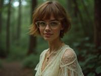 photograph, insane details, professionally shot of a S Suburbia Fiery y o well built Roma Jeanne Tripplehorn Bard, she is dressed up as Dobby character