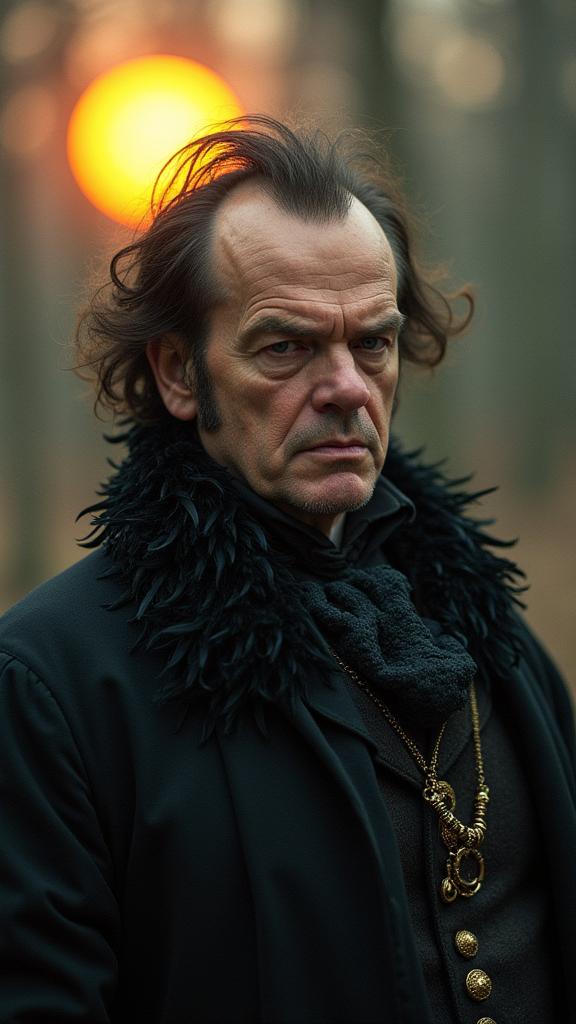 designed by Guillermo Arriaga and David Lynch and Ray Harryhausen , photograph, masterpiece, Landscape of a Captivating Vogue midweight Tudor Thunderer Jack Nicholson