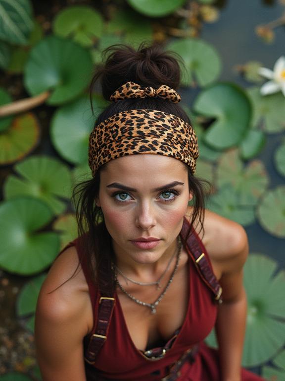 photograph, Rule of Thirds, top down view of a S Level thicc Samurai Betty Gilpin , she is from the s