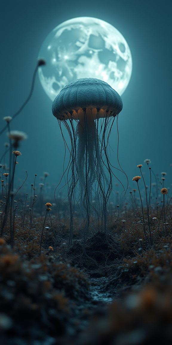 photograph, desolate flower field and roots, complex, insane details