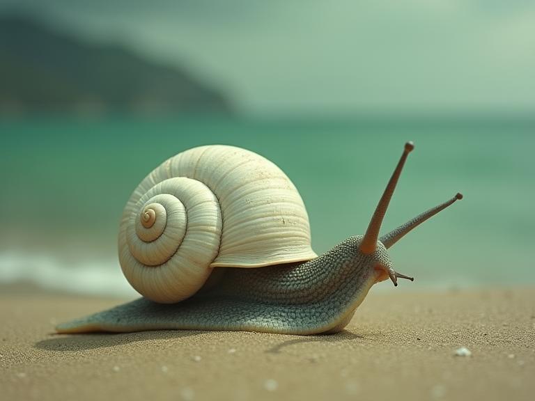 art by Karen Knorr and Martin Rak , photograph, ethereal, two shot angle of a Symmetrical Preposterous White and Slate Gray Bantu snails of Pain