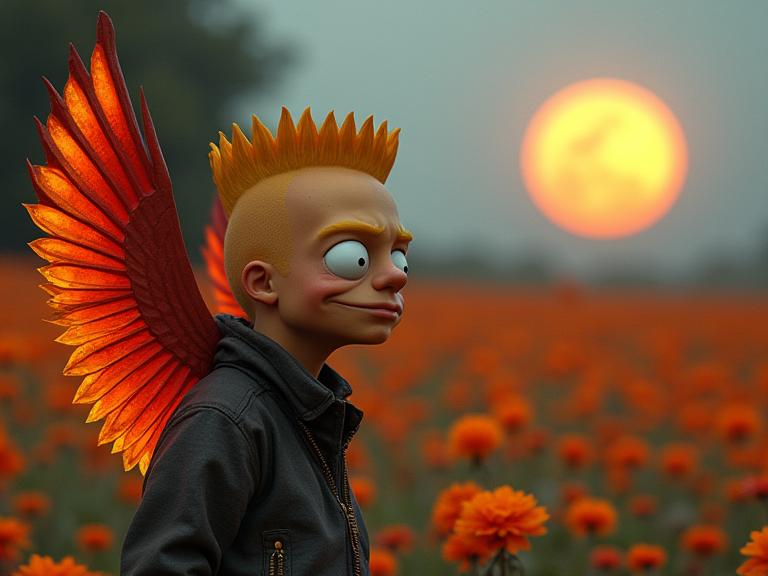photograph, concept art, zoomed out of a stout Indonesian David , David is Hunting