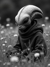 photograph, Whimsical, medium wide shot of a glamourous Psychadelic Aztec Cancer constellation , it is anthropomorphic reimagined as a Star Trek series Alien character