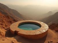 photograph, best quality, full body shot of a Tunisian Gravity well , the Gravity well is very Two headed and Spotted