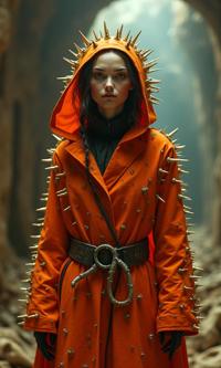 Cyborg , photograph, concept art, hip level shot of a lanky Polish Female Homunculus