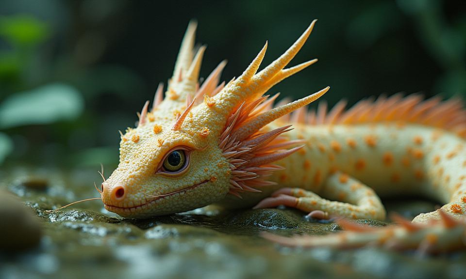 by Gertrude K sebier and Elliott Erwitt , photograph, Rule of Thirds, Dutch angle shot of a short Aborigine Leafy Sea Dragon