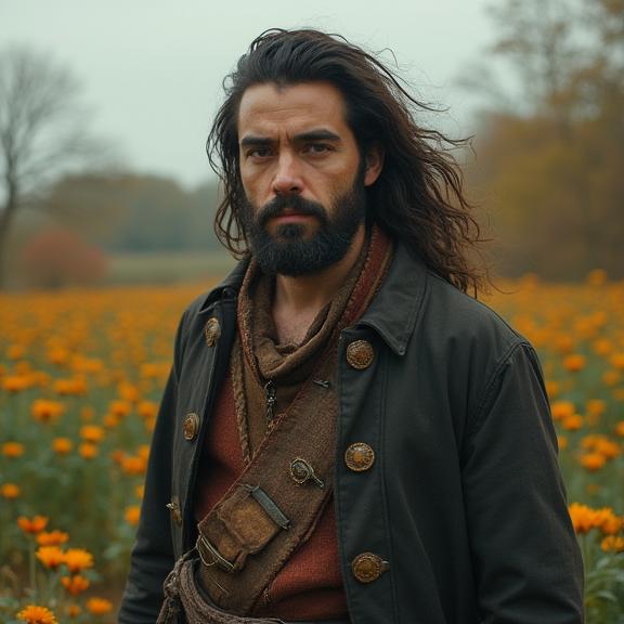 photograph, Frightening, POV shot of a Historical Mature slim Salvadoran Male Ship captain of Heaven , he has Divine hair