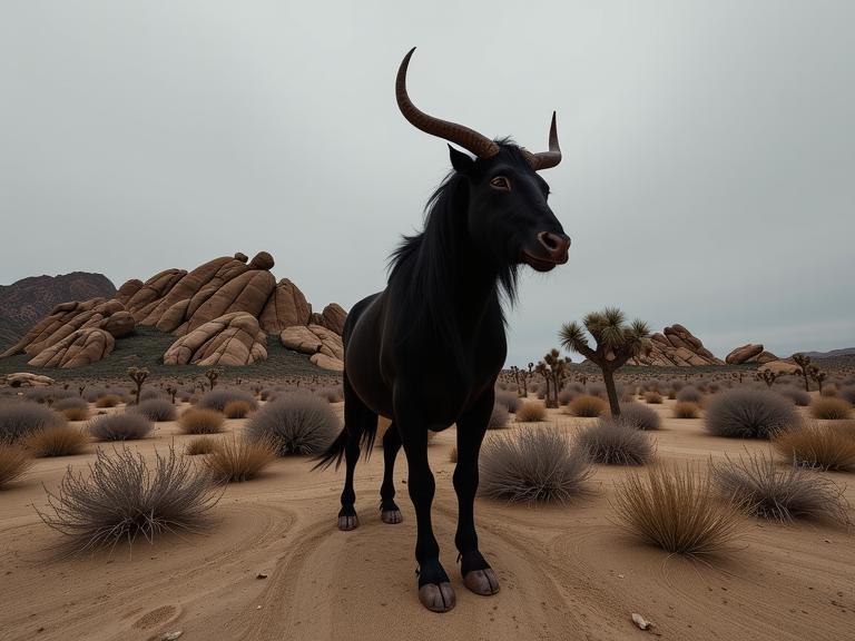 art by Roger Deakins and Hedi Slimane and Njideka Akunyili Crosby , photograph, Proud, Long exposure of a Minotaur of Opulence with Fine parts