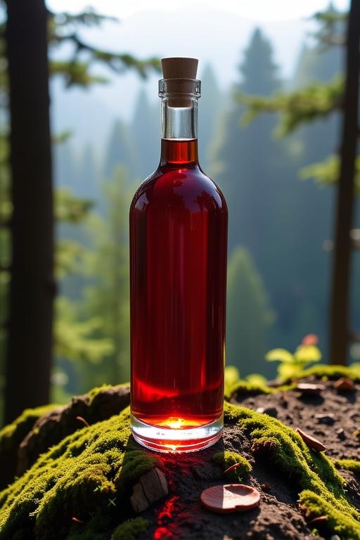 photograph, best quality, aerial shot of a Translucent Capricious Burgundy, Olive and Tan traditional Roman alcohol
