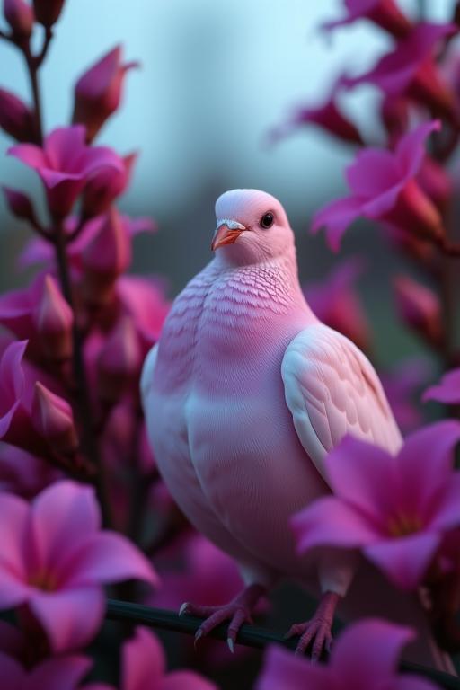 by Joel Sternfeld and Natalia Drepina and Gertrude K sebier and Matthew Barney , photograph, majestic, profile of a stout Gamer Peaceful Dove