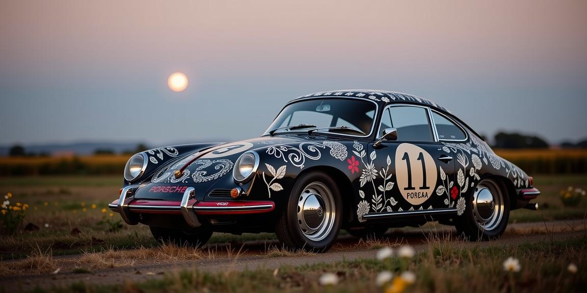 by Constantin Joffe and Rene Burri , photograph, cinematographer, knee level shot of a S Tough Tanzanian Porsche