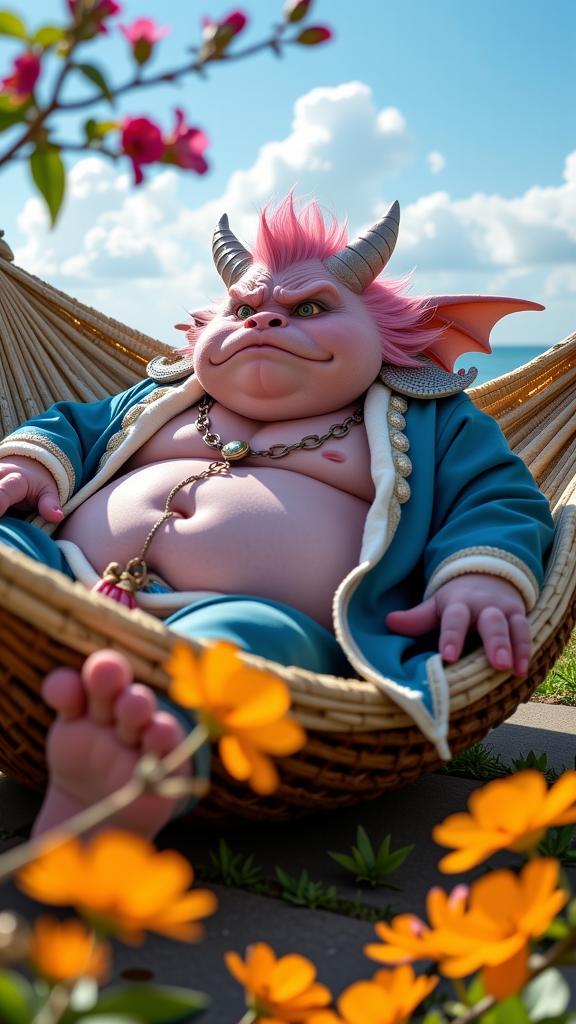 photograph, astronomical illustrations, POV shot of an obese Tibetan Male Dragonkin , the Dragonkin is very Supernatural and Gigantic